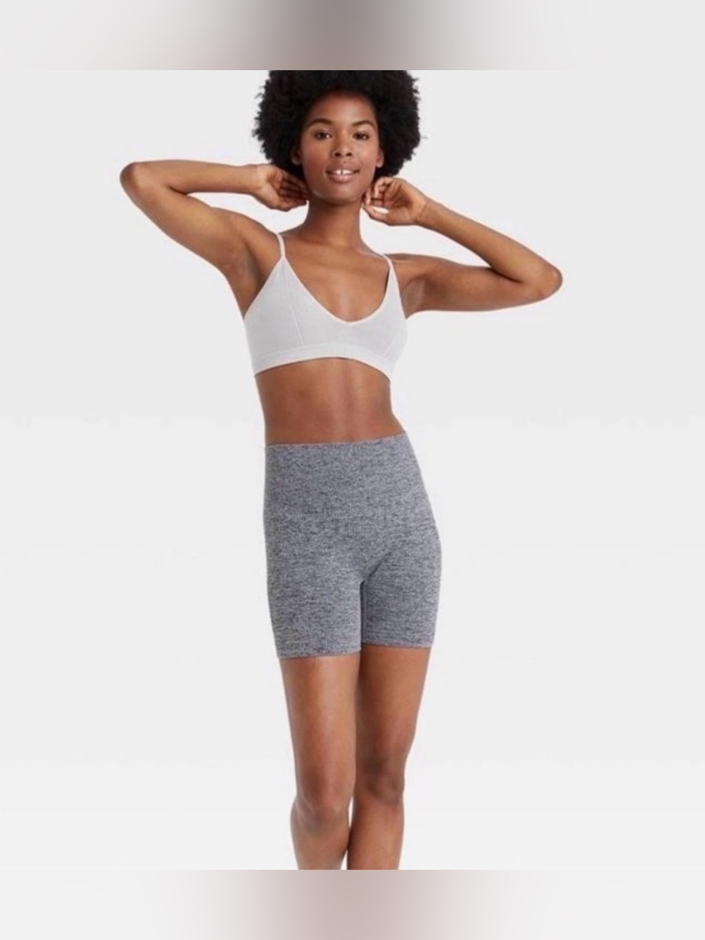 Nwt Colsie Heather Gray High-Waist Bike Shorts